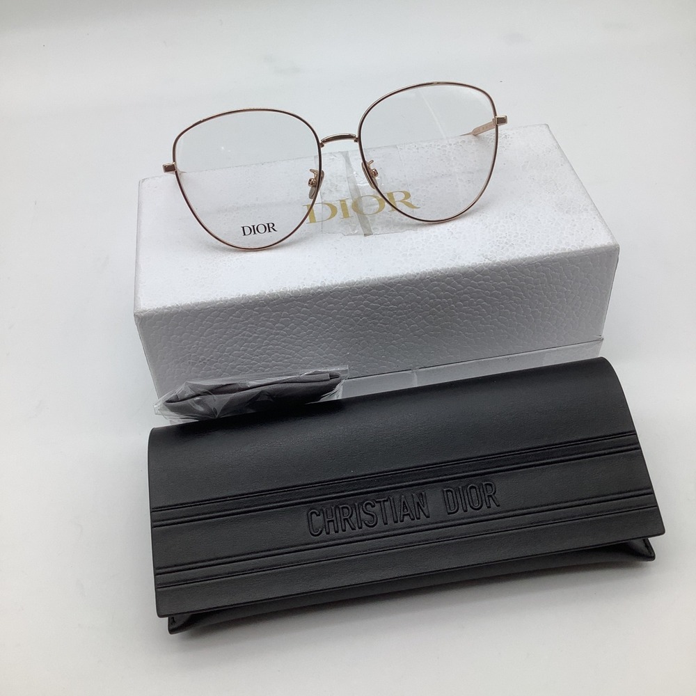 Christian Dior GemDiorO R3U Rose Gold Butterfly Eyeglasses Frames 58mm Italy New